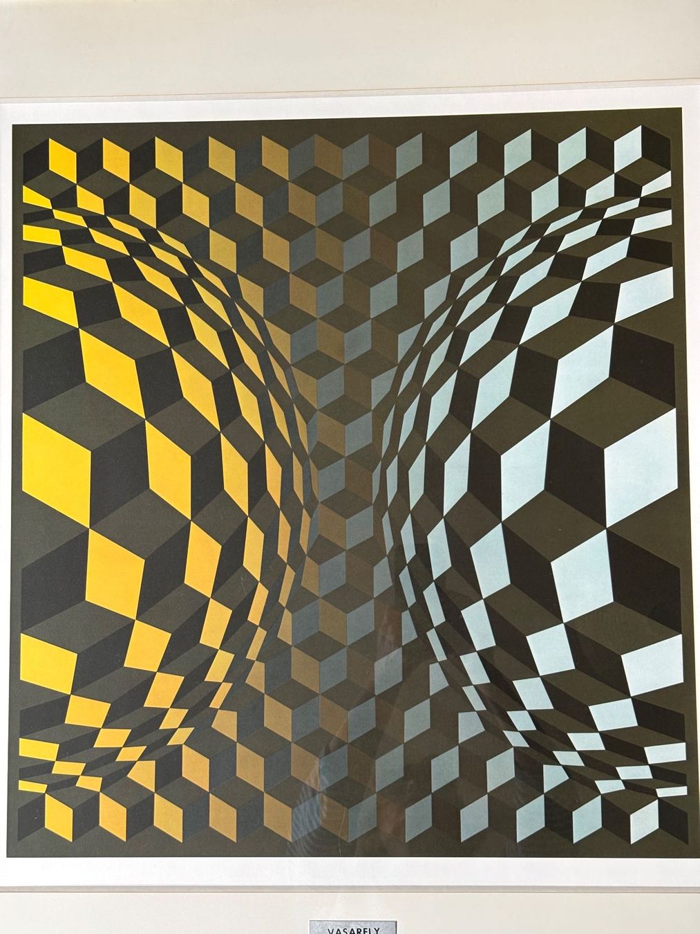 Poster & Bilder: Victor Vasarely Opt Art gerahmt – Gebraucht aus Wangen b. Olten von oldies6