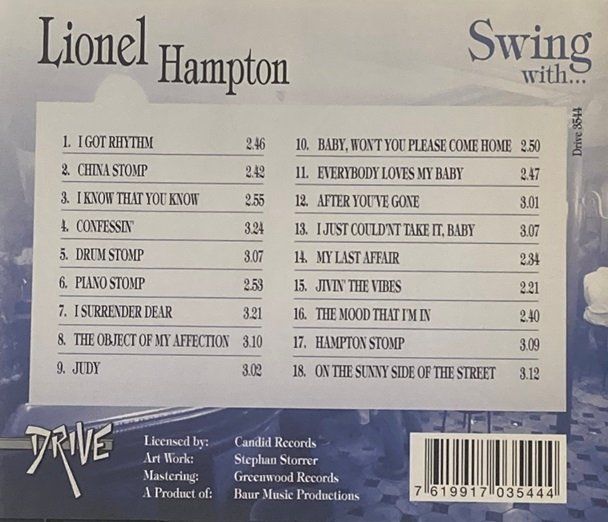 CDs: Lionel Hampton – Swing with... – Gebraucht aus Grüningen von azulverde 1