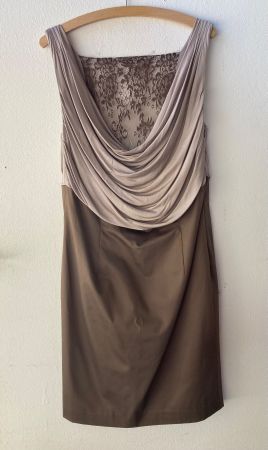 Kleid Patrizia Dini braun 42 Spitze, Baumwolle/Polyester