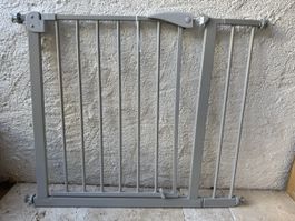 Türschutzgitter mit 14cm Verlängerung Grau/Grau neu