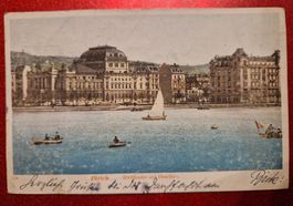 Zuerich, Stadttheater & Utosschloss 1906 rar