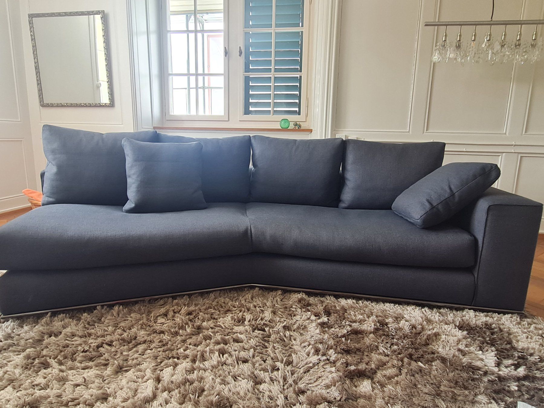 Minotti Divani: Minotti Sofa Hamilton, blau – Usato da Schönenberg ZH venduto da saaba13 2