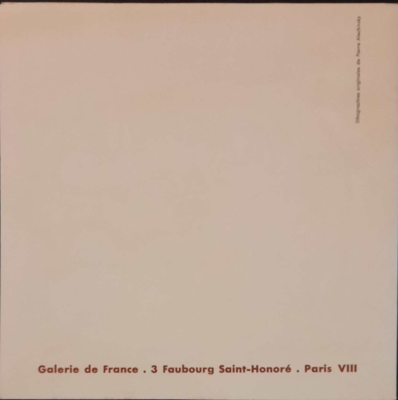 Grafica & Litografie: PIERRE ALECHINSKY  NÉ  EN 1927 – Usato da Genève venduto da Enigme8 2