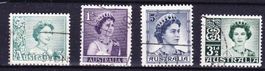 4 timbres AUSTRALIE - 1959 - Obl.