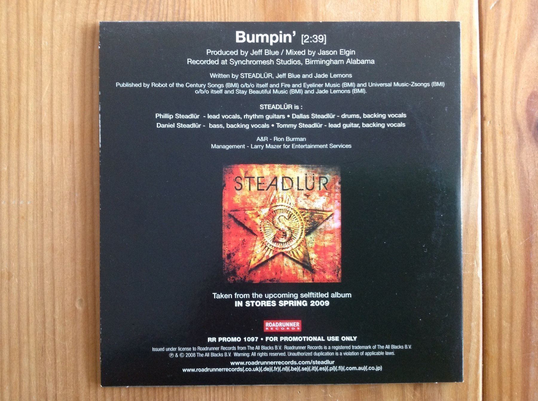 CD: Steadlür - Bumpin' – Nuovo (secondo la descrizione) da Aigle venduto da St_anger 1