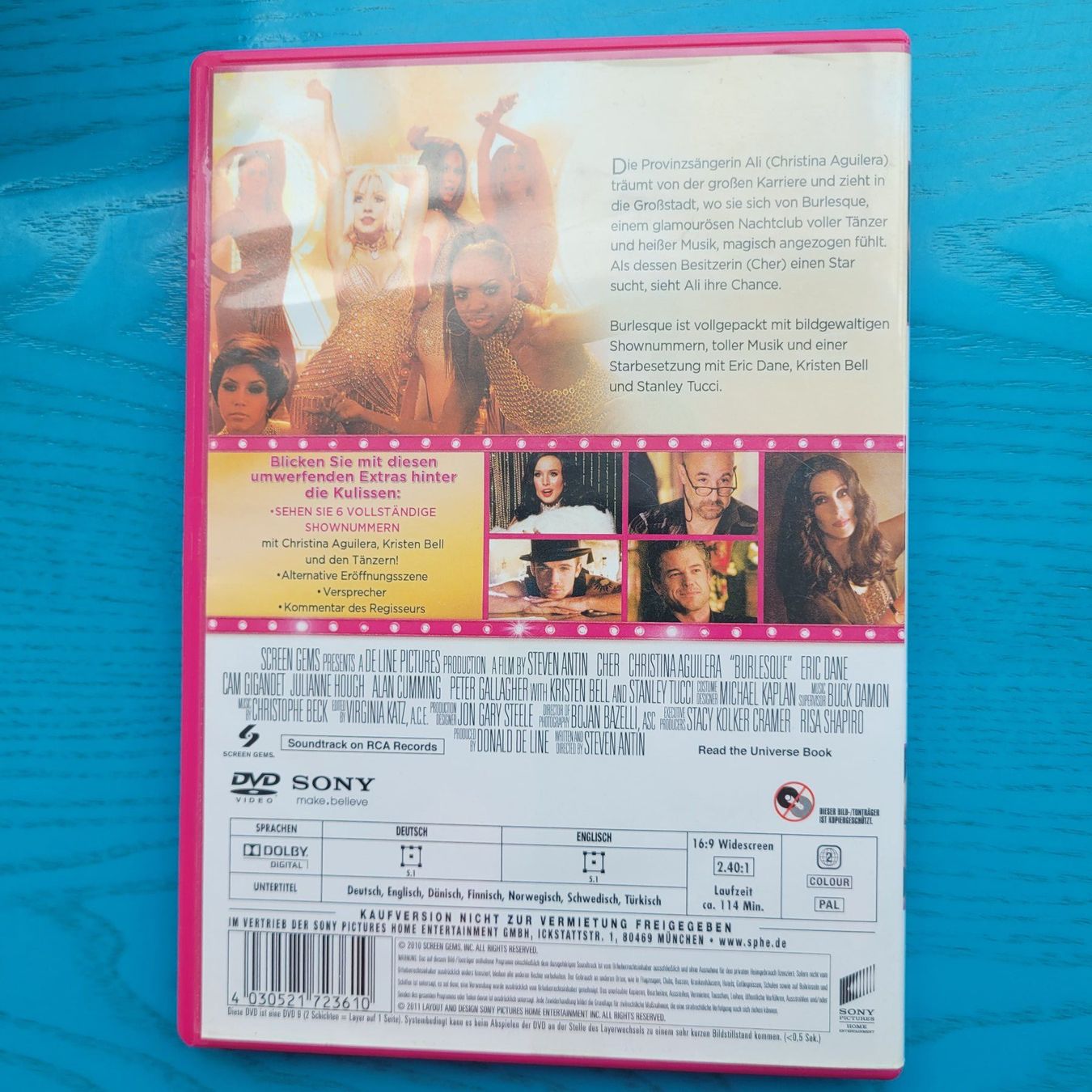 Tutti i DVDs: Burlesque- Cher, Christina Aguilera / DVD – Usato da SCHÜBELBACH venduto da CoKaHa 1