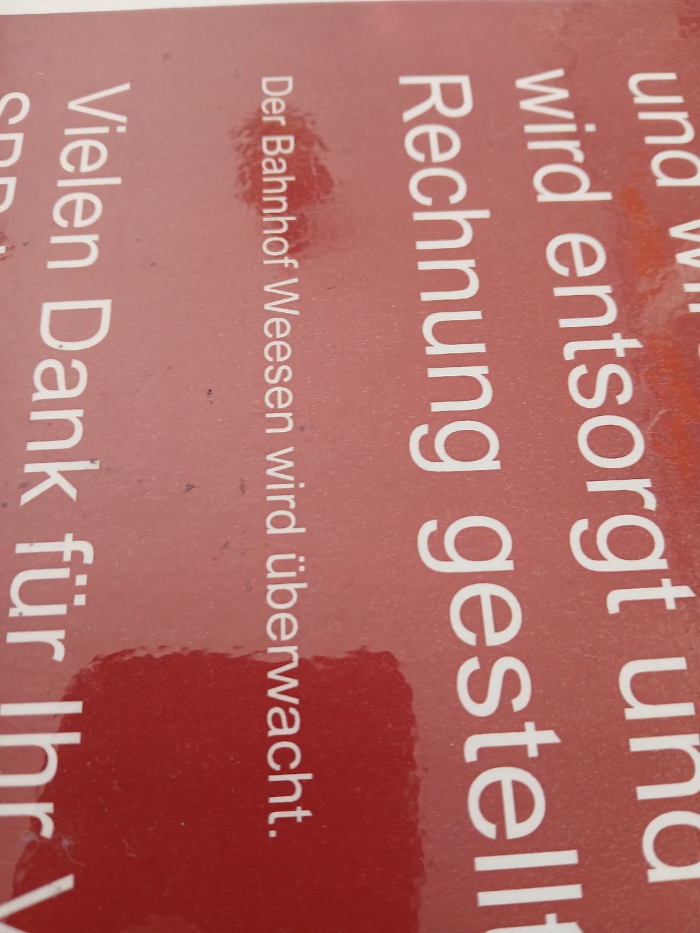 SBB/CFF/FFS Insegne: Weesen SG&GL 2025 Infoschild – Usato da Brügg BE venduto da Just_standing_here 1