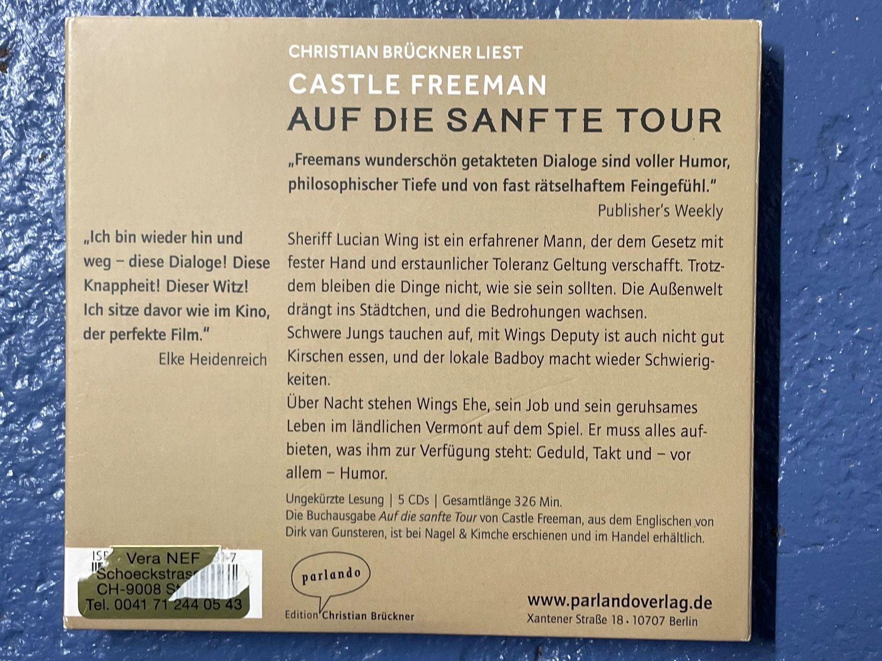 Audiolibri: [CD] CASTLE FREEMAN - Auf Die Sanfte Tour – Usato da Frasnacht venduto da DiskSelection 2