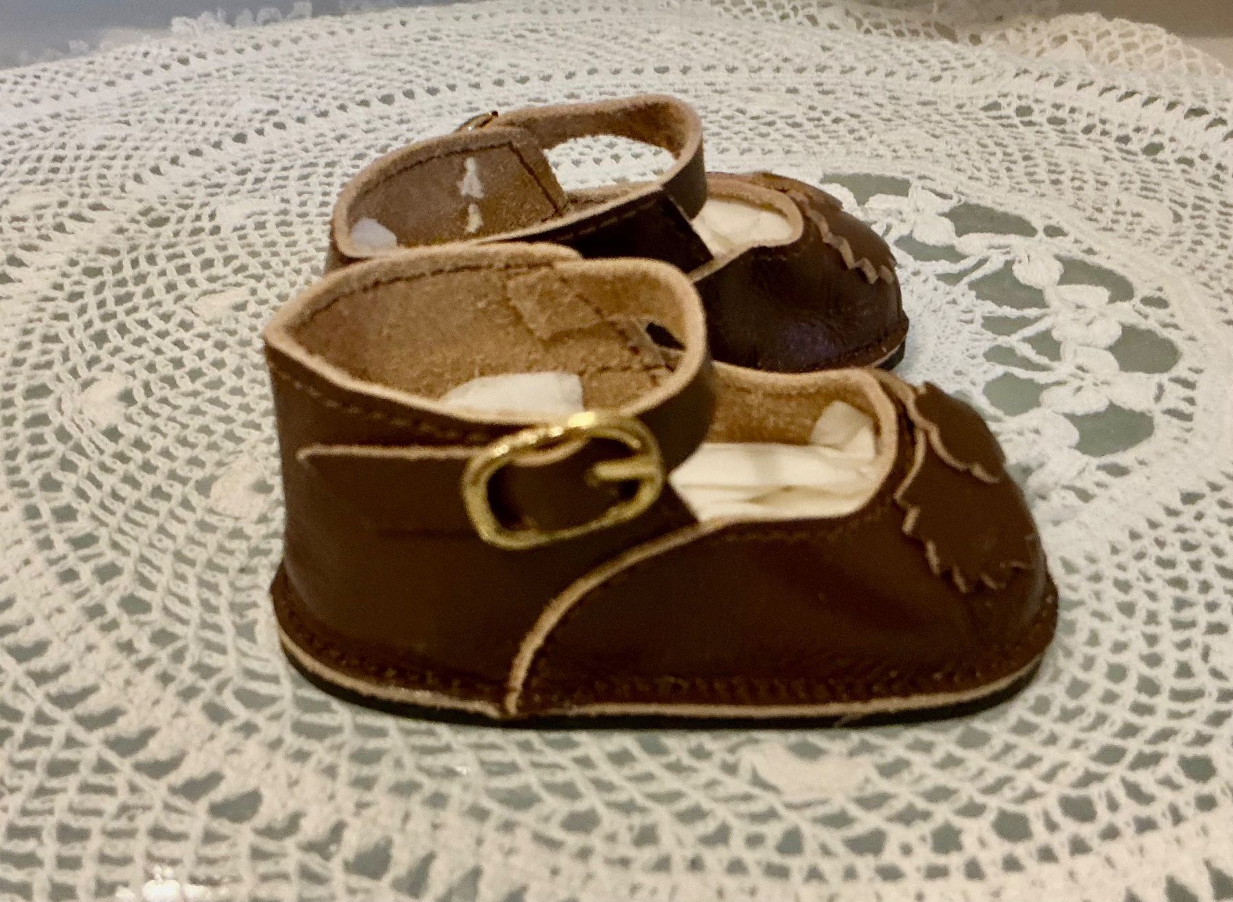 Bambole: ÄLTERE PUPPENSCHUHE ECHTLEDER – Usato da Zell LU venduto da Silvermemory 3