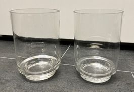 2er Set Windlichter / Kerzengläser,  Ø 13 x Höhe 19.5 cm