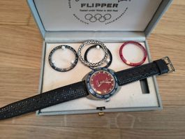 Eloga (Fortis) Flipper - spezielle Olympia-Uhr!