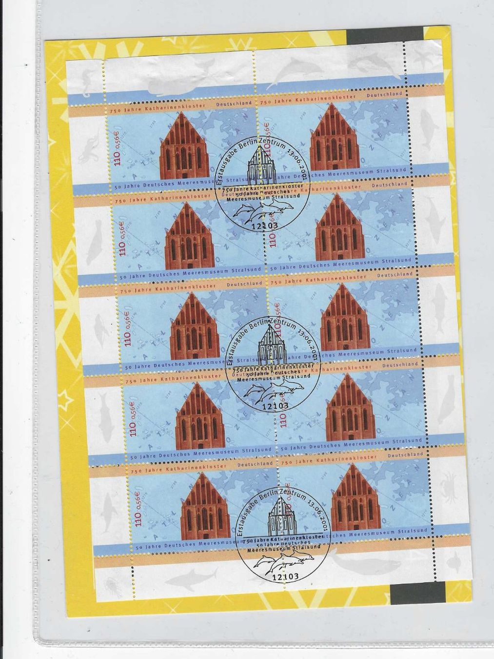 Alle Briefmarken: BRD 2001 KLEINBOGEN ET GEST. – Gebraucht aus Dintikon von bonita099
