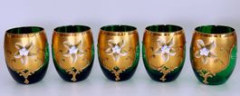 Mundgeblasenes, smaragdgrünes Murano Glas*