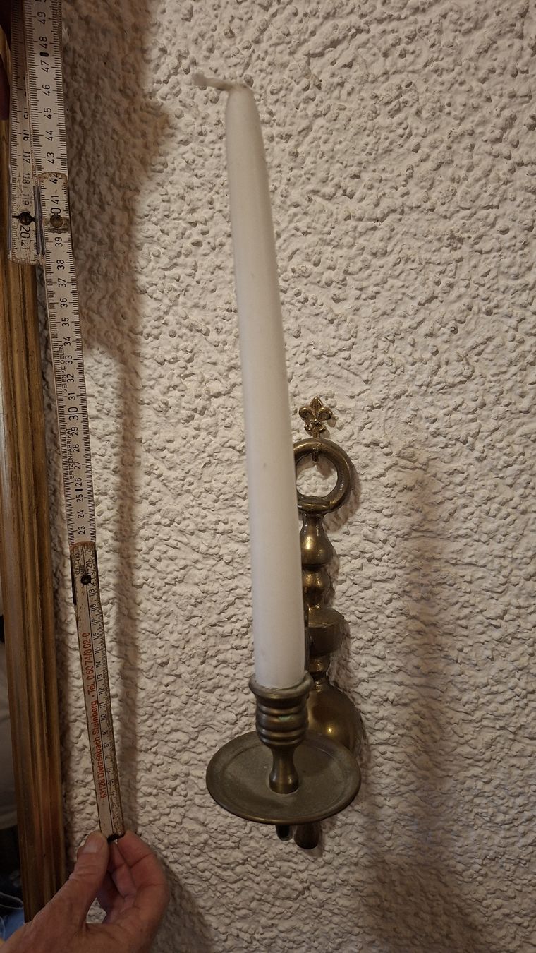 Kerzenständer: Wandleuchter Messing antik-Stil  – Gebraucht aus Zuerich von trotto 1