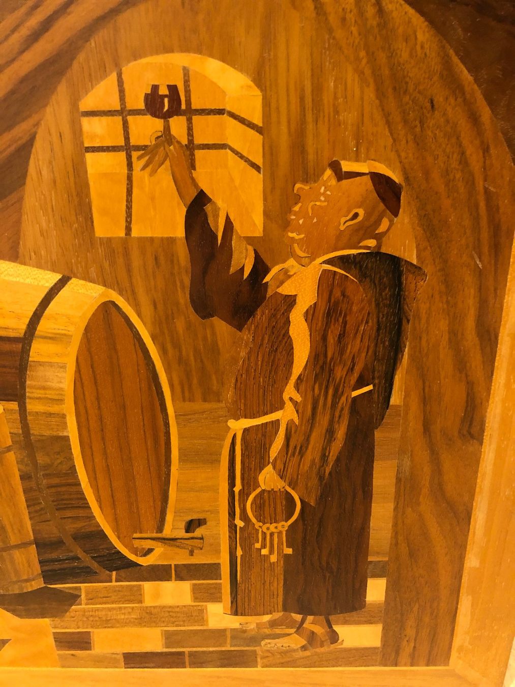 Dipinti: Intarsien Bild "Weinernte", von Hand gefertigt – Usato da Innertkirchen venduto da Urbachtal 2