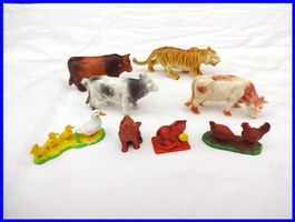 8 BULLY Tierfiguren - ab 1982