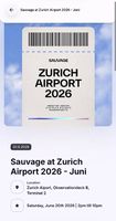 2 Tickets Sauvage Daydance Zürich Airport 20. Juni 2026