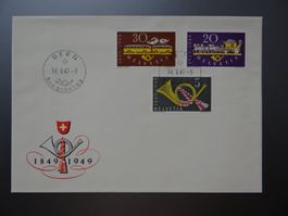 FDC 1949 100 Jahre Post deutsch ohne Adresse ab CHF 9.--