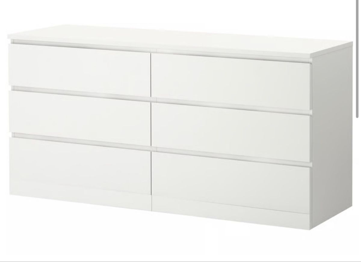 Cassettiere: Ikea Malm Kommode mit Glasplatte – Nuovo (secondo la descrizione) da Suhr venduto da sofiasm3