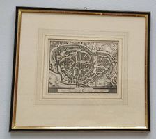 Antiker Kupferstich "Stadt & Fürstabtei St. Gallen" 18. Jh.