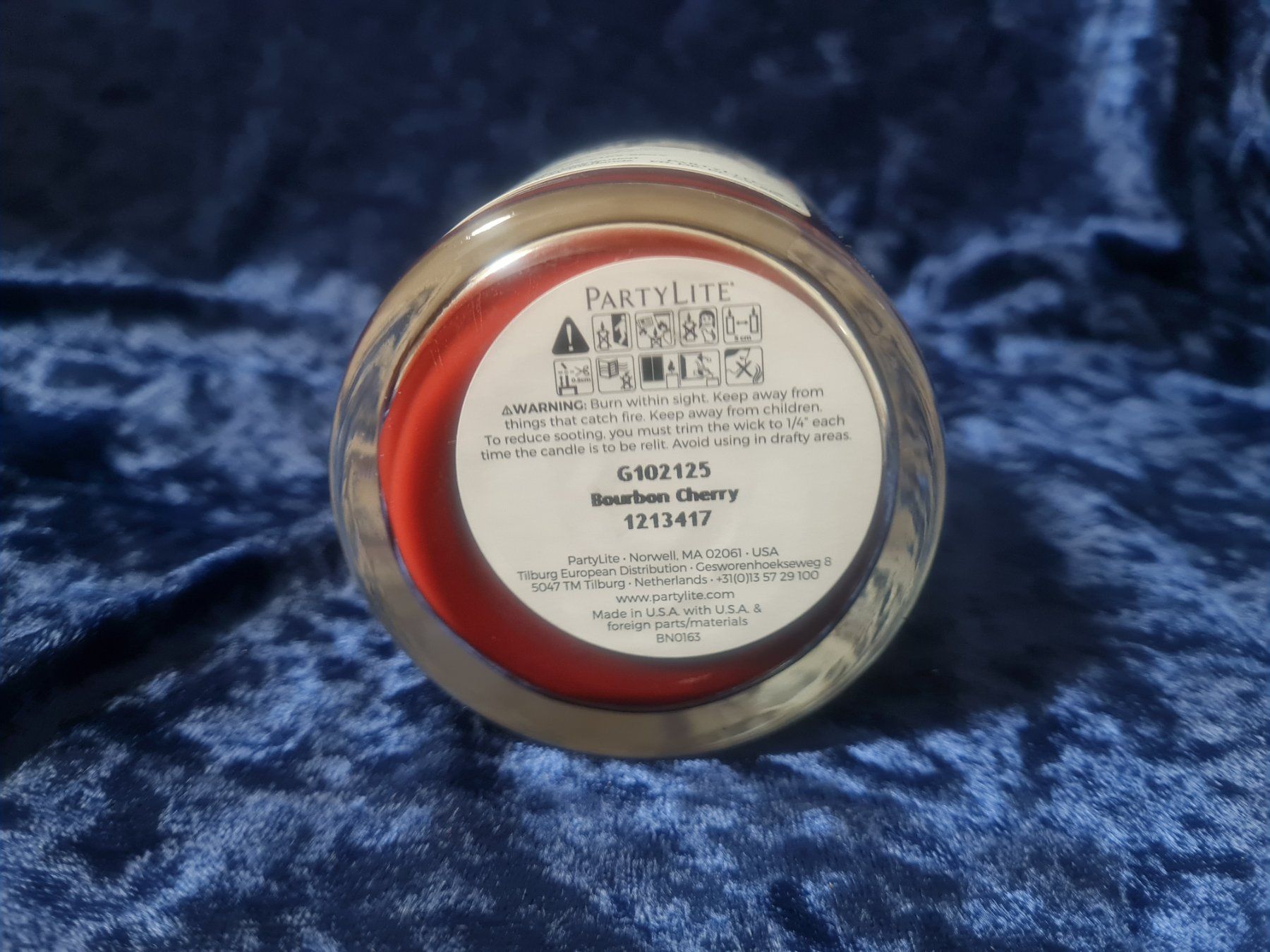 Partylite Candele: PartyLite - Mini-Duftwachsglas Bourbon Cherry – Nuovo e nell'imballaggio originale da Othmarsingen venduto da Kleibai 1