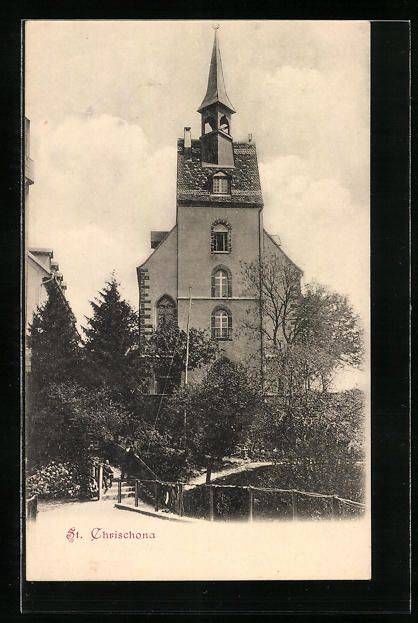 Cartoline postali: AK St. Chrischona, Kirche – Usato da Berlin venduto da bartko-reher