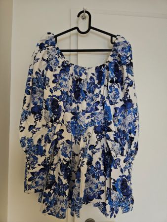 Missguided PUFF DRESS Robe d'été bleu 36