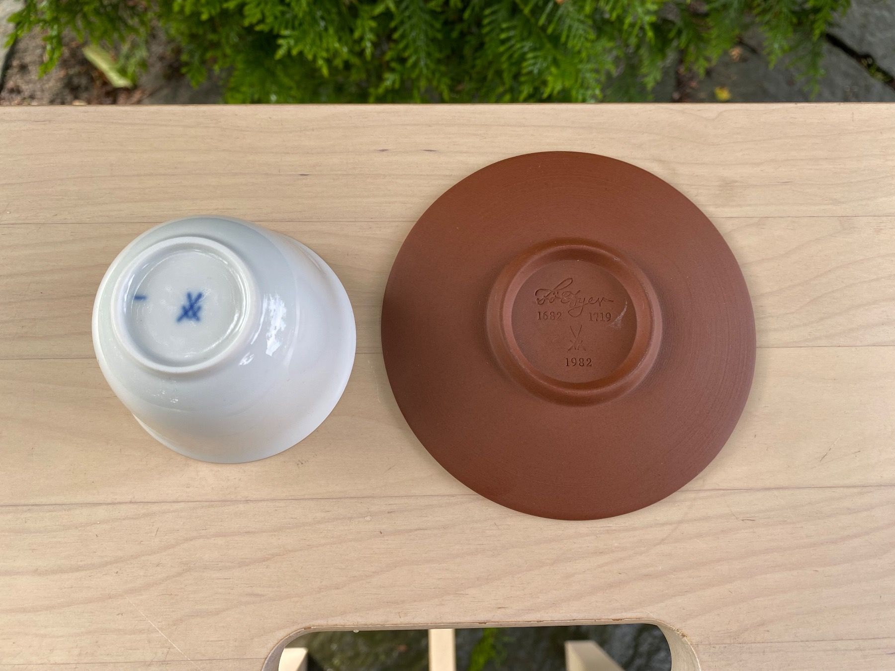 Tazze: schönes Meissen & Böttger Jubiläums Koppchen – Usato da Feldbach venduto da Olive1 7
