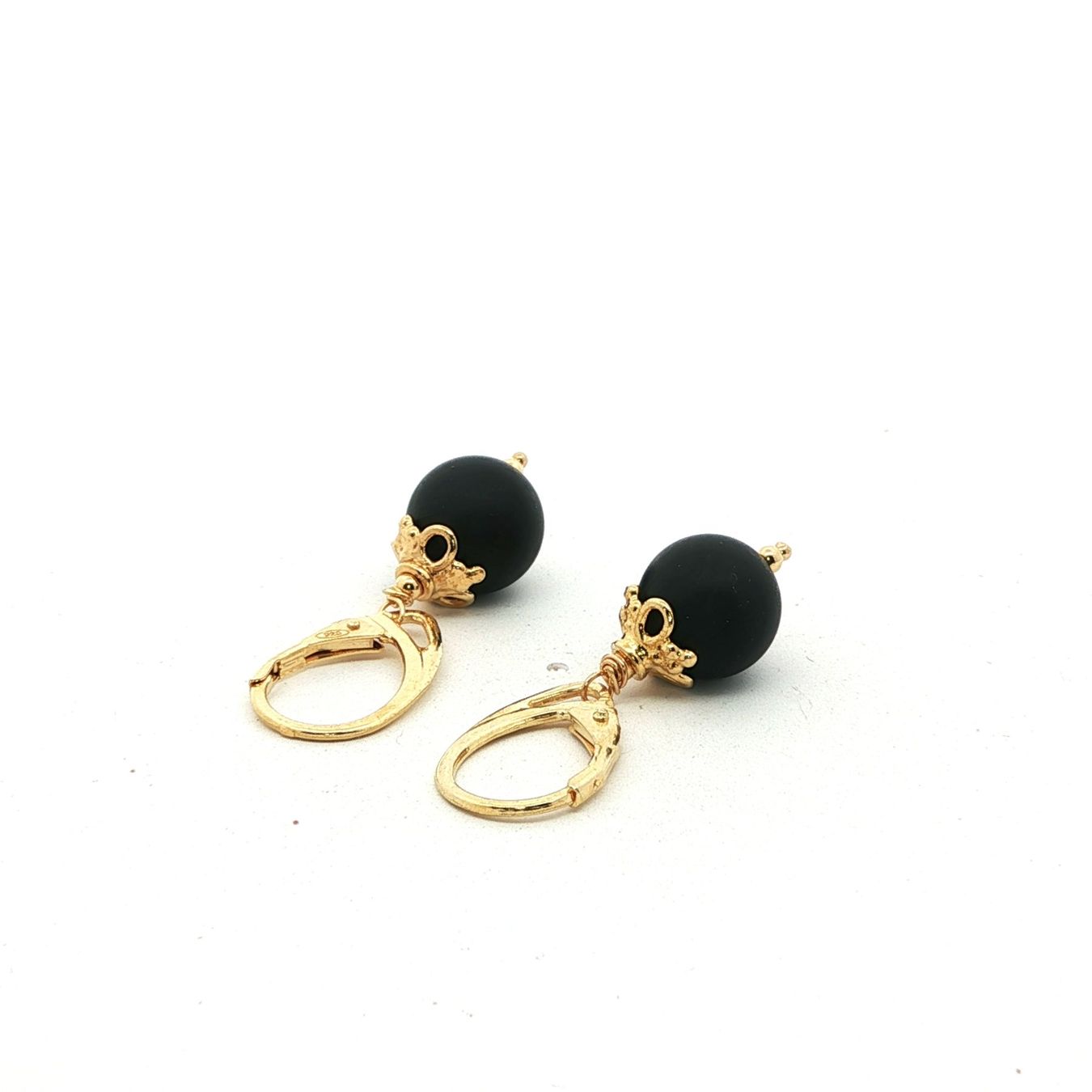 Olga Ribler Orecchini pendenti & Orecchini a lobo: Sterling Silber 925 Ohrhänger mit Onyx – Nuovo (secondo la descrizione) da Luzern venduto da Schmuckoutlet 7