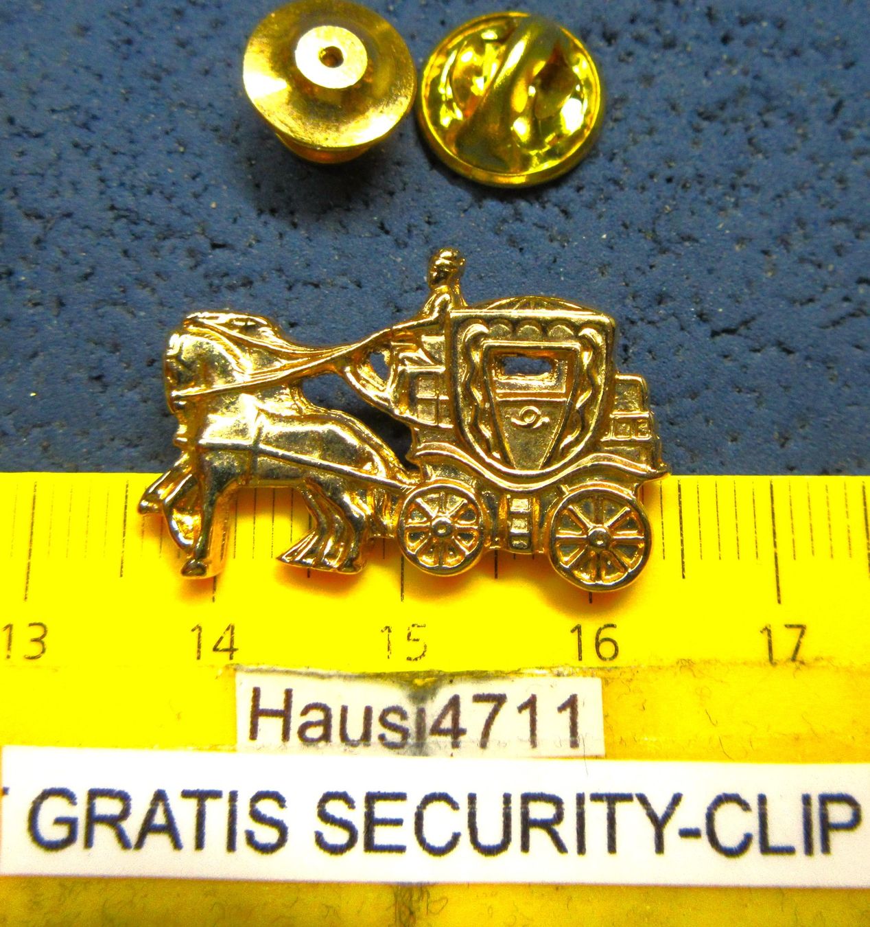Swiss Placchette & Badge: KUTSCHE GOLDEN PIN GEPRÄGT – Usato da Ettingen venduto da Hausi4711