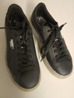 Coole Puma Basket Sneaker Turnschuhe Schwarz Grösse 37,5 NEU