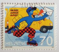 WE40) 913.Ab1, Abart blauer Punkt im Fenster Kt. 100.-