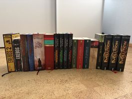 Roman Sammlung, viele gebundene Ausgaben, ganze Buchreihen