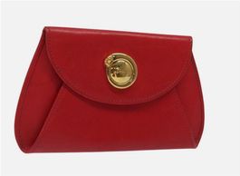 Cartier Panthere Geldbörse Leder Rot Gold