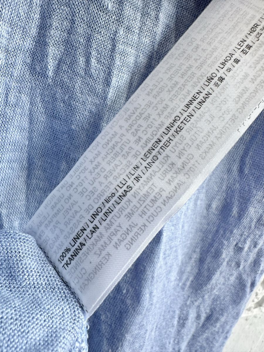 Mango Top: MANGO Leinen-Top in Hellblau / Gr. S – Usato da Bern venduto da Fraeuleinhonig 7