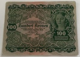 Österreich 100 Kronen 1922