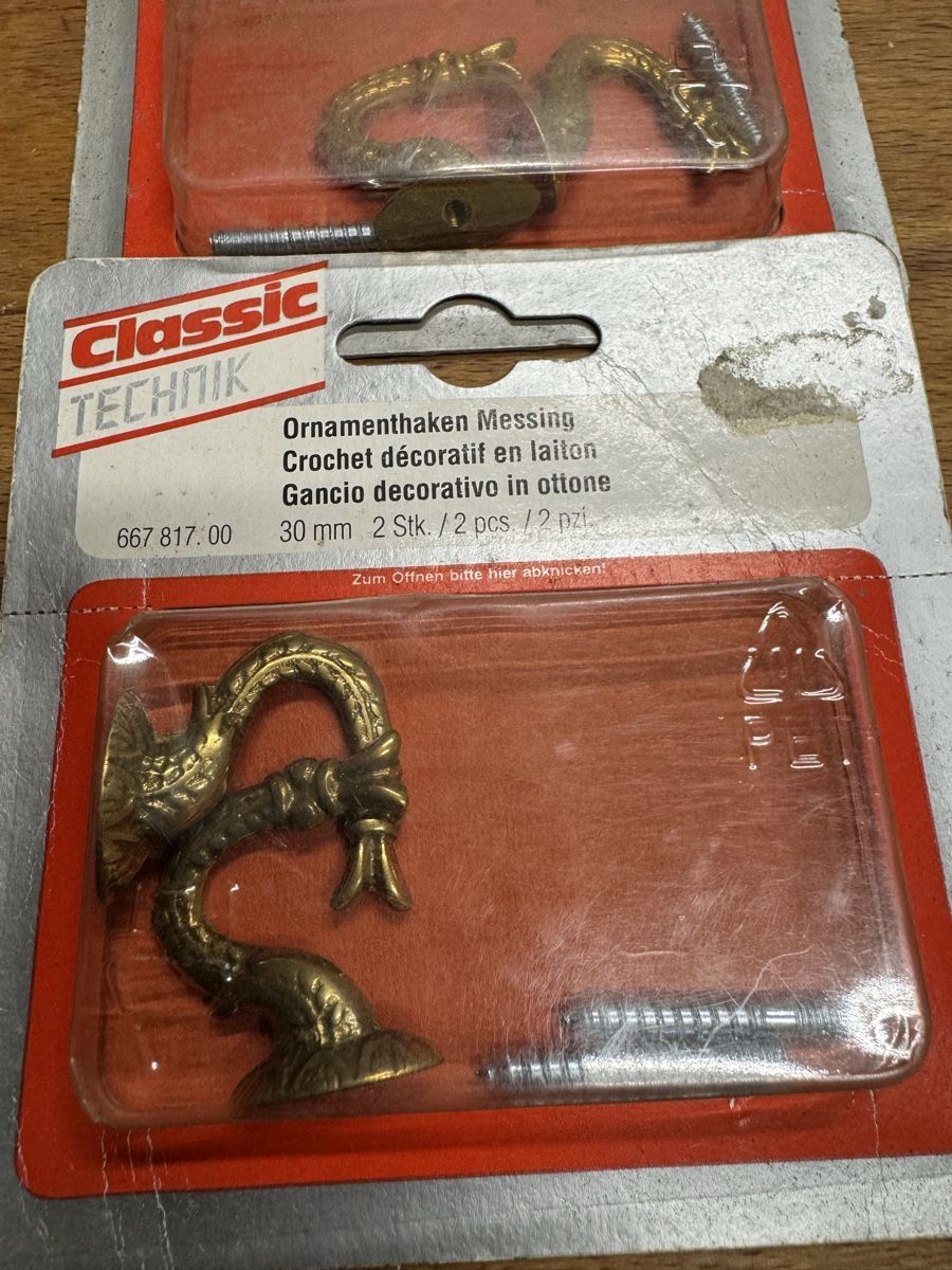 Alle Werkzeuge: Crochets décoratifs en laiton Classic Technik, 8 pcs – Neu (gemäss Beschreibung) aus Wettingen von dekostyle70 2