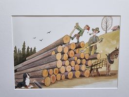 DER BUEB VOM TRUEB BILD HINTER NEUWERTIGEM PASSEPARTOUT
