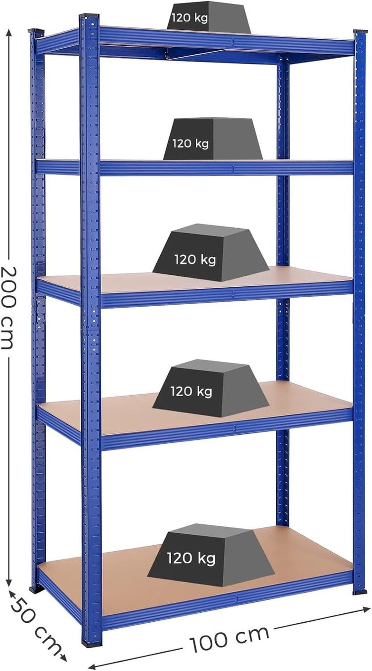 Regale: SONGMICS Lagerregal 200cm blau – Neu und originalverpackt aus Bottighofen von zaap 1