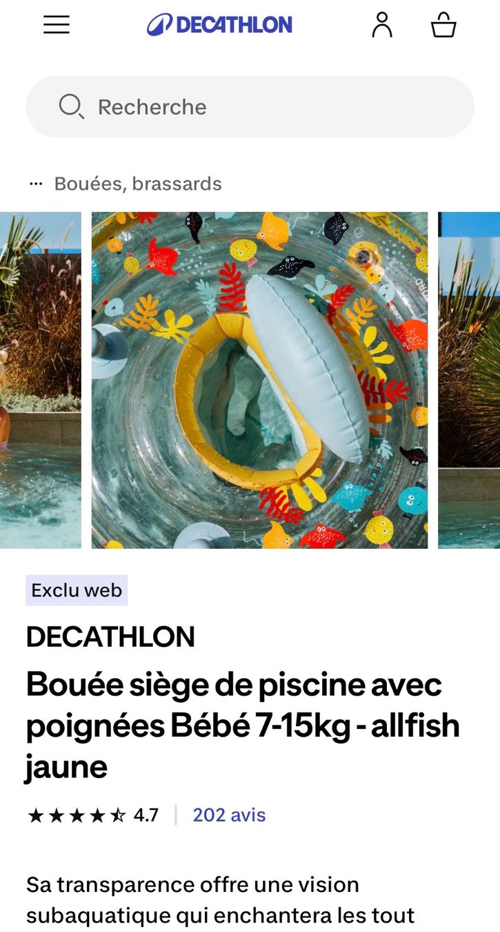 Schwimmringe: Bouée avec assise pour bébé – Gebraucht aus Collombey von svea16 1