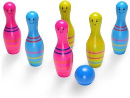 BS Skittles Junior Holz Kegelspiel 3+