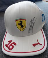 Mütze Cap Charles Leclerc F1 Ferrari - Autogramm Signiert
