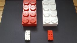 Riesen LEGO-Steine 10cm rot 60er selten system alt vintage