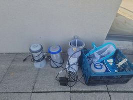 Pool Filteranlage mit Zubehör - Bereit für den Sommer!