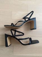 Schwarze H&M Sandalen Gr. 38 mit Blockabsatz Sommer