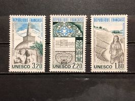 Triplet UNESCO Neufs** 1985
