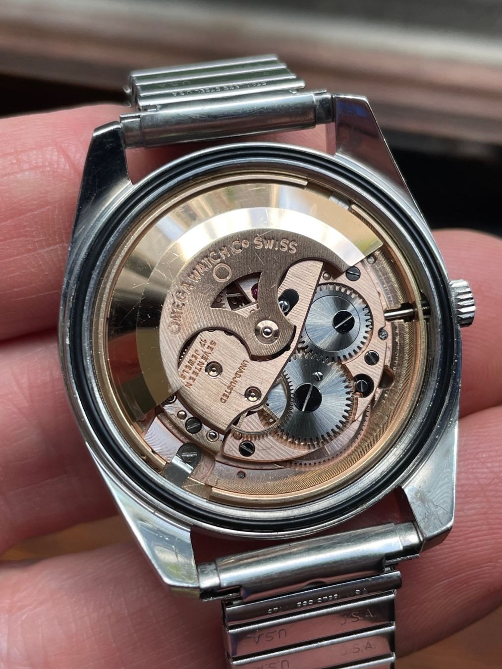 Omega Orologi: 166.032 1969 OMEGA Seamaster Sparkle Dial Day-Date – Usato da Luzern venduto da T.Mas 6