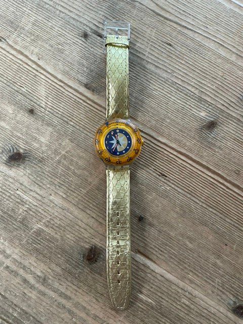 Swatch Orologi: Swatch Scuba 200 "Golden Island" – Usato da Neuhausen am Rheinfall venduto da galleria13