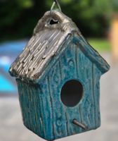 Dekorative Vintage Vogelvilla, hellblau