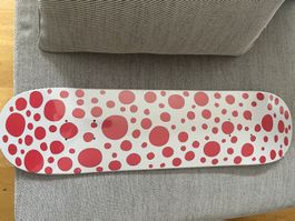 Yayoi Kusama Skateboard Moma Kunst dots weiss rot